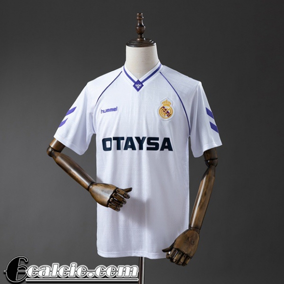 Real Madrid Retro Maglia Calcio Prima Uomo 90 91 FG1217 Real Madrid Retro Maglia Calcio Prima Uomo 90 91 FG1217