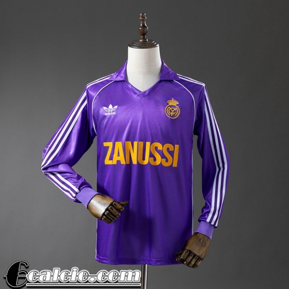 Real Madrid Retro Maglia Calcio Seconda Uomo Manga Larga 84 85 FG1221 Real Madrid Retro Maglia Calcio Seconda Uomo Manga Larga 84 85 FG1221