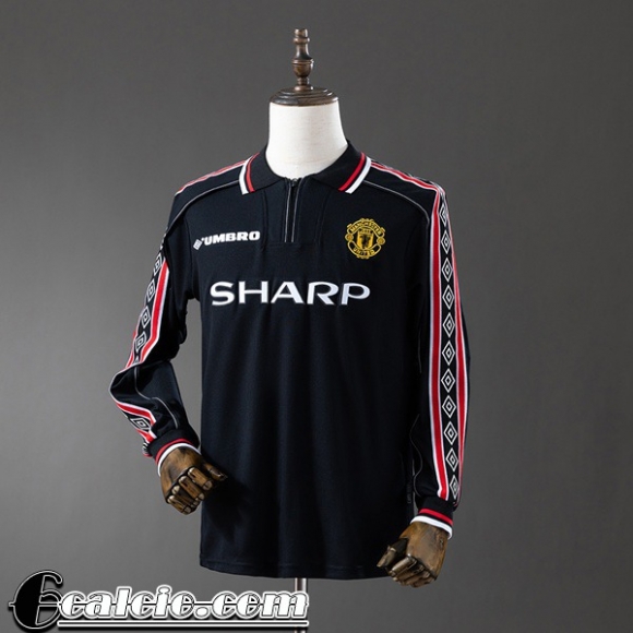 Manchester United Retro Maglia Calcio Uomo Manga Larga 1998 99 FG847 Manchester United Retro Maglia Calcio Uomo Manga Larga 1998 99 FG847