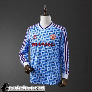 Manchester United Retro Maglia Calcio Seconda Uomo Manga Larga 90 92 FG851 Manchester United Retro Maglia Calcio Seconda Uomo Manga Larga 90 92 FG851