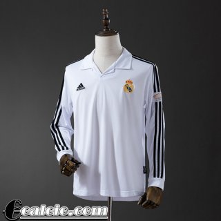Real Madrid Retro Maglia Calcio Prima Uomo Manga Larga 2002 03 FG862 Real Madrid Retro Maglia Calcio Prima Uomo Manga Larga 2002 03 FG862