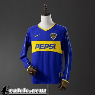 Boca Juniors Retro Maglia Calcio Prima Uomo Manga Larga 03 04 FG947 Boca Juniors Retro Maglia Calcio Prima Uomo Manga Larga 03 04 FG947
