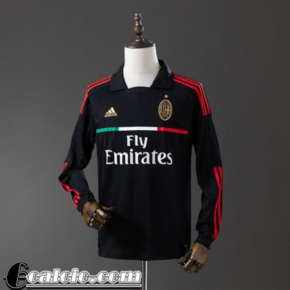 AC Milan Retro Maglia Calcio Seconda Uomo Manga Larga 11 12 FG948 AC Milan Retro Maglia Calcio Seconda Uomo Manga Larga 11 12 FG948