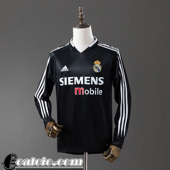 Real Madrid Retro Maglia Calcio Terza Uomo Manga Larga 04 05 FG953 Real Madrid Retro Maglia Calcio Terza Uomo Manga Larga 04 05 FG953