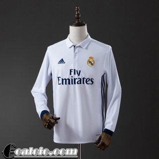 Real Madrid Retro Maglia Calcio Prima Uomo Manga Larga 16 17 FG961 Real Madrid Retro Maglia Calcio Prima Uomo Manga Larga 16 17 FG961