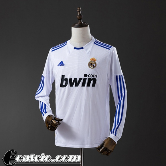 Real Madrid Retro Maglia Calcio Prima Uomo Manga Larga 10 11 FG971 Real Madrid Retro Maglia Calcio Prima Uomo Manga Larga 10 11 FG971