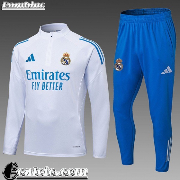 Real Madrid KIT: Tute Calcio Bambino 25-26 C957 Real Madrid KIT: Tute Calcio Bambino 25-26 C957