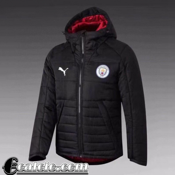 Piumino Calcio Cappuccio Manchester City Nero Uomo 2021 2022 DD08