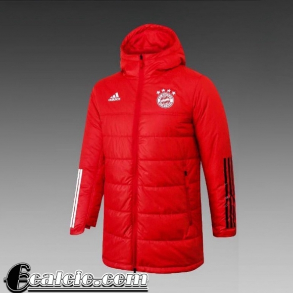 Piumino Calcio Cappuccio Bayern Monaco rosso Uomo 2021 2022 DD21