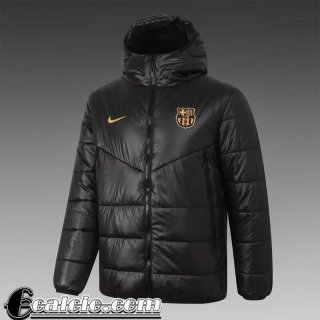 Piumino Calcio Cappuccio Barcellona Nero Uomo 2021 2022 DD22