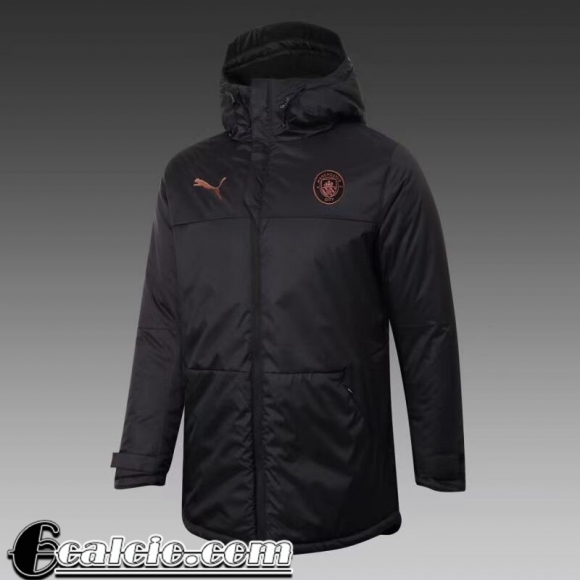 Piumino Calcio Cappuccio Manchester City Nero Uomo 2021 2022 DD29