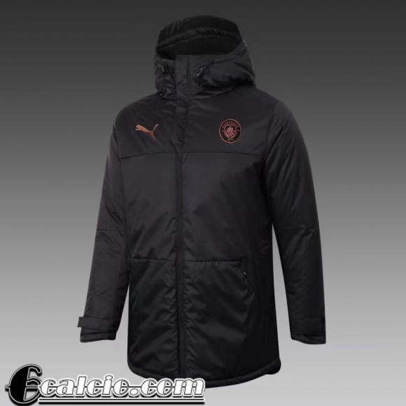 Piumino Calcio Cappuccio Manchester City Nero Uomo 2021 2022 DD29