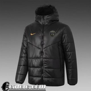 Piumino Calcio Cappuccio PSG Paris Nero Uomo 2021 2022 DD38