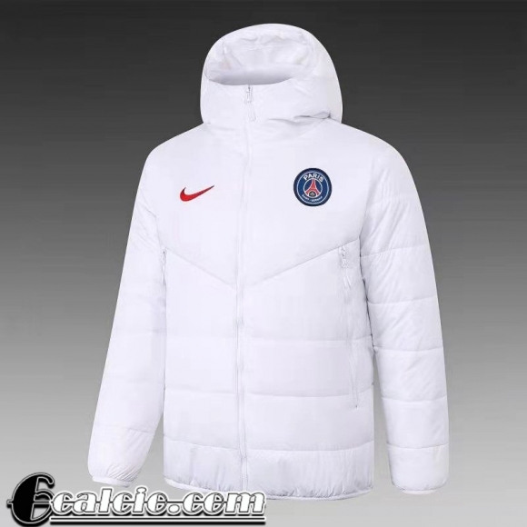 Piumino Calcio Cappuccio PSG Paris bianca Uomo 2021 2022 DD45