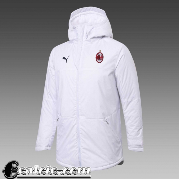 Piumino Calcio Cappuccio AC Milan bianca Uomo 2021 2022 DD50