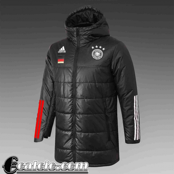 Piumino Calcio Cappuccio Allemagne Nero Uomo 2021 2022 DD61