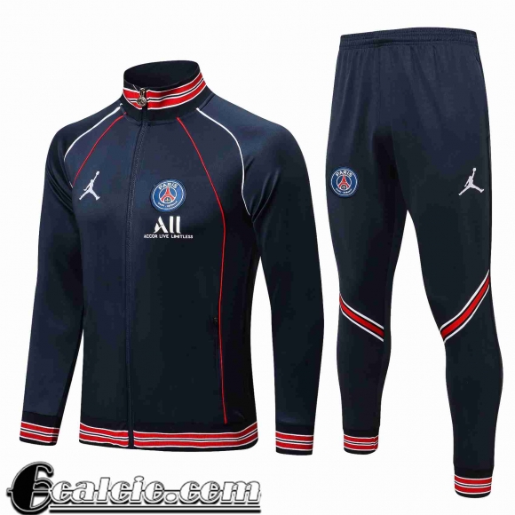 Full-Zip Giacca PSG Paris blu scuro Uomo 2021 2022 JK203