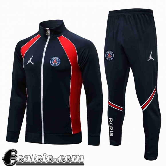 Full-Zip Giacca PSG Paris blu scuro Uomo 2021 2022 JK204