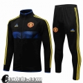 Full-Zip Giacca Manchester United Nero Uomo 2021 2022 JK205