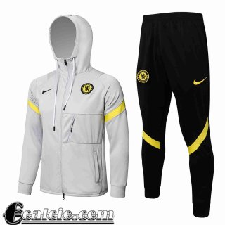 Cappuccio Hoodie Giacca Chelsea Grigio Uomo 2021 2022 JK220