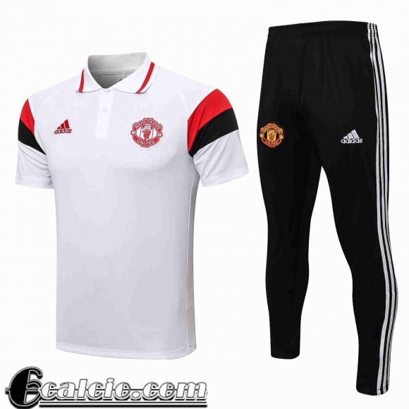 Polo Manchester United bianca Uomo 2021 2022 PL201