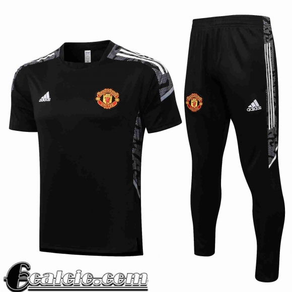 T-Shirt Manchester United Nero Uomo 2021 2022 PL209