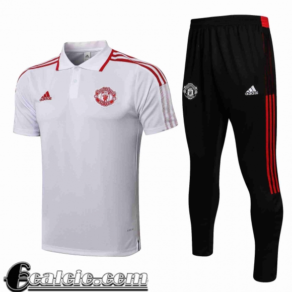 Polo Manchester United bianca Uomo 2021 2022 PL213