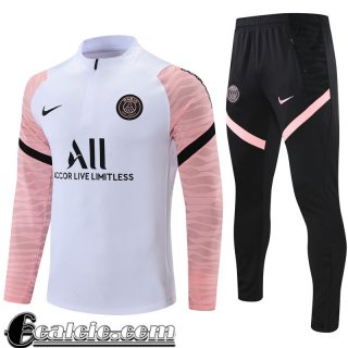 Tute Calcio PSG Paris Rosa Bianca Uomo 2021 2022 TG149