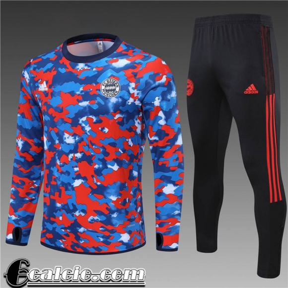 Tute Calcio Bayern Monaco Rosso & blu Bambino 2021 2022 TK123