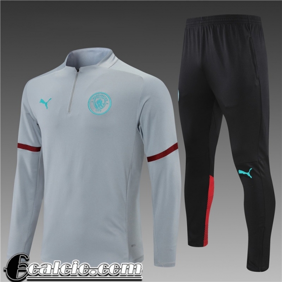 Tute Calcio Manchester City Grigio Bambino 2021 2022 TK139