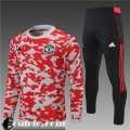 Tute Calcio Manchester United Rosso Grigio Bambino 2021 2022 TK140