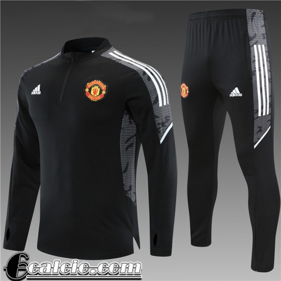Tute Calcio Manchester United Nero Bambino 2021 2022 TK145