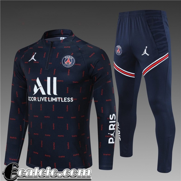 Tute Calcio PSG Paris blu Bambino 2021 2022 TK147