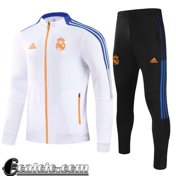 Full-Zip Giacca Real Madrid bianca Bambino 2021 2022 TK154