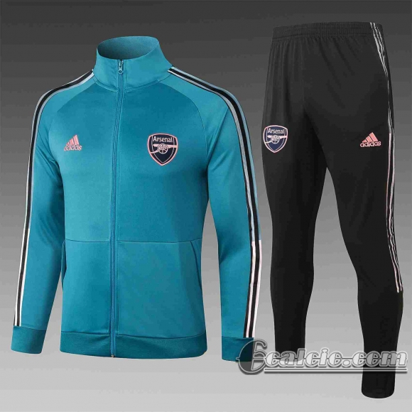 6calcio: 20-21 Arsenal Giacca Calcio A402 Blu