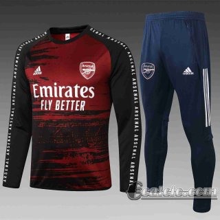 6calcio: 20-21 Arsenal Tuta Calcio B437 Nero rosso