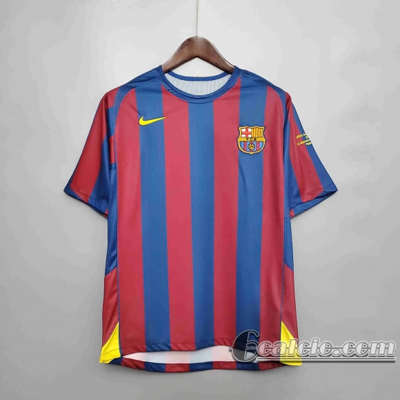 6calcio: Retro Maglie Calcio Barcellona 2006 UEFA Champions League Prima