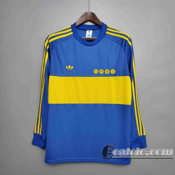 6calcio: Retro Maglie Calcio Manica Lunga 1981 Boca Juniors Prima