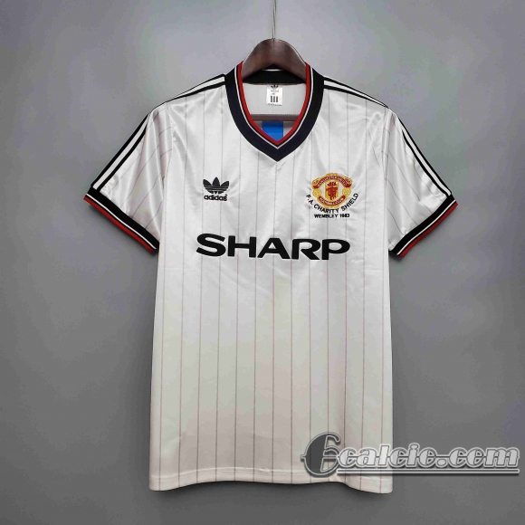 6calcio: Retro Maglie Calcio Manchester United 1983 Seconda