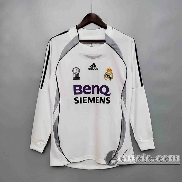 6calcio: Retro Maglie Calcio Real Madrid Manica Lunga 06/07 Prima