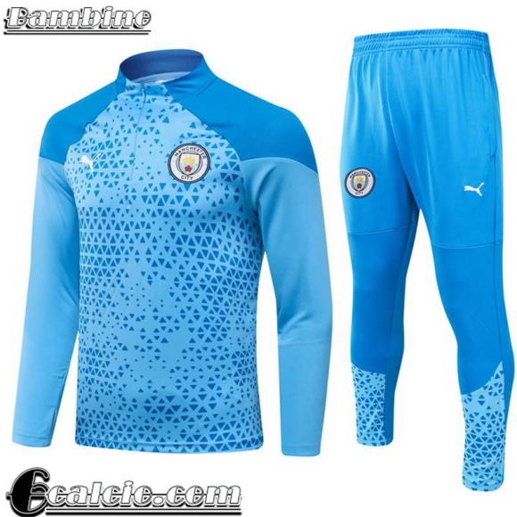 Tute Calcio + PANTALONI Manchester City Bambini 23 24 C78