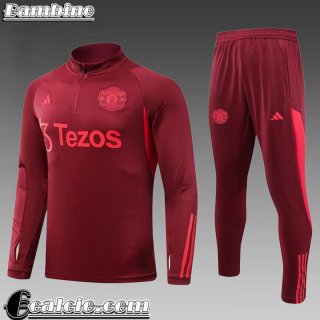 Tute Calcio + PANTALONI Manchester United Bambini 23 24 C82