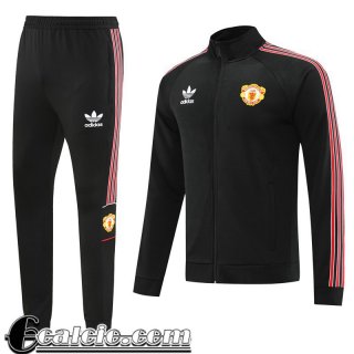 Full Zip Giacca Manchester United Nero Uomo 2022 23 JK582