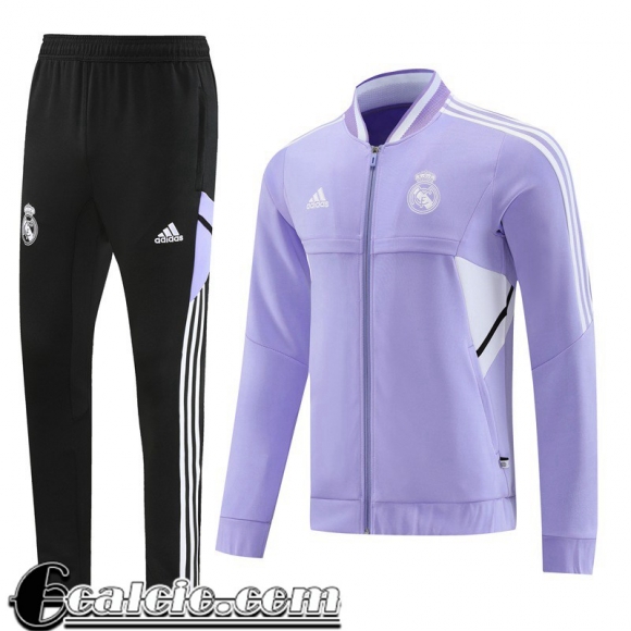 Full Zip Giacca Real Madrid Porpora Uomo 2022 23 JK592