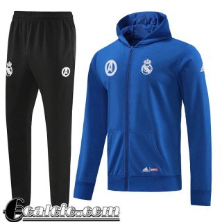 Full Zip Giacca Real Madrid blu Uomo 2022 23 JK600