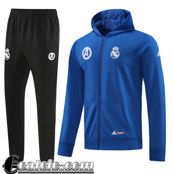 Full Zip Giacca Real Madrid blu Uomo 2022 23 JK600