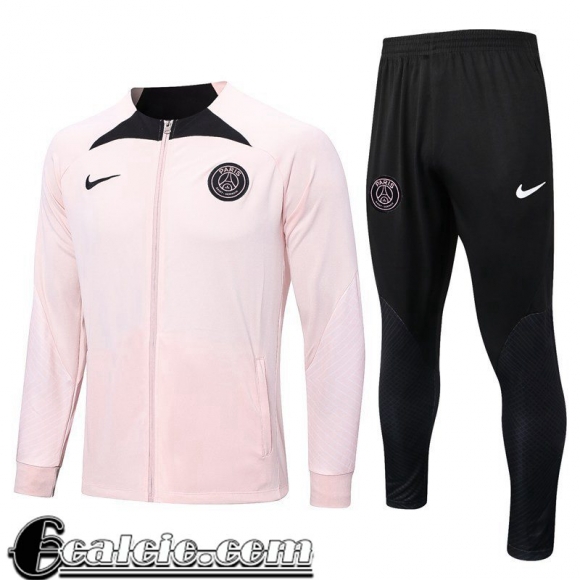 Full Zip Giacca PSG rosa Uomo 2022 23 JK622