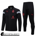 Full Zip Giacca AC Milan Nero Uomo 2022 23 JK631