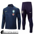 Full Zip Giacca Brasile blu navy Uomo 2022 23 JK634