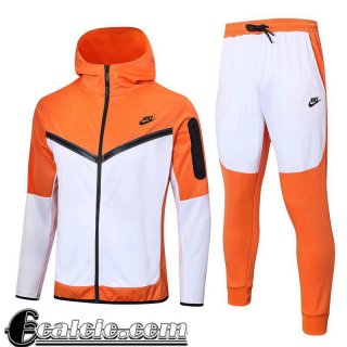 Full Zip Giacca Sport bianco arancione Uomo 2022 23 JK641